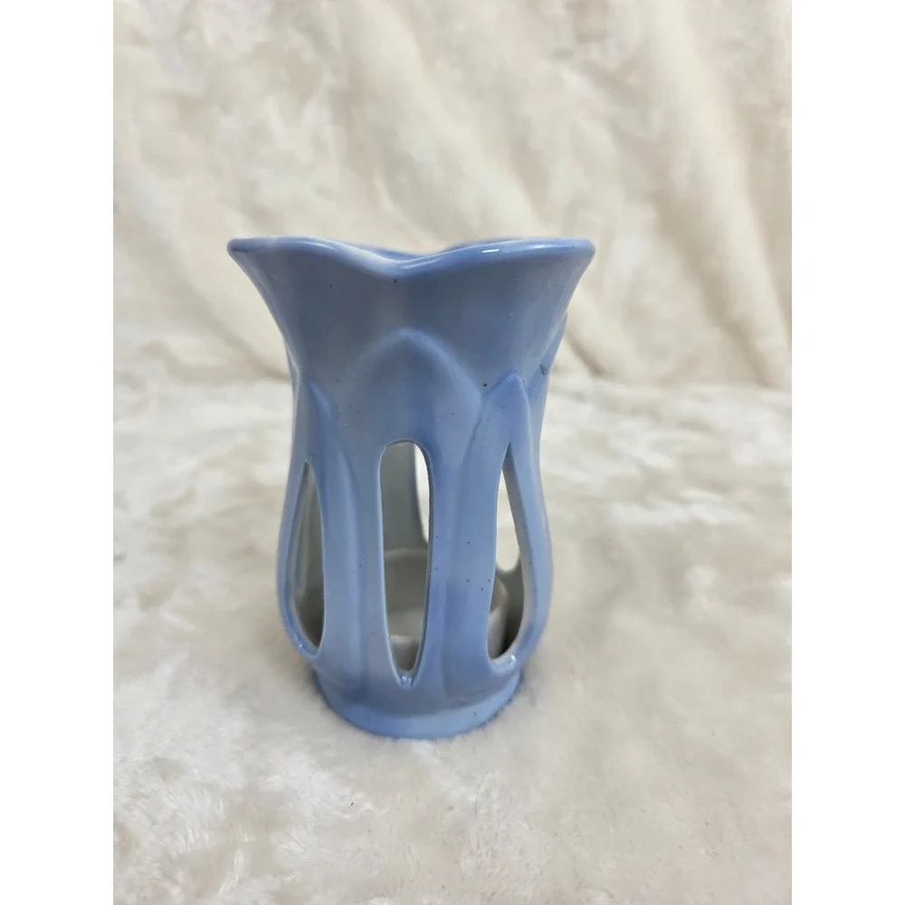 Vintage‎ Ceramic Votive Candle Holder. 1981 Tulip Design